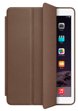 Купить кожаную обложку Smart Cover для iPad темно-коричневую